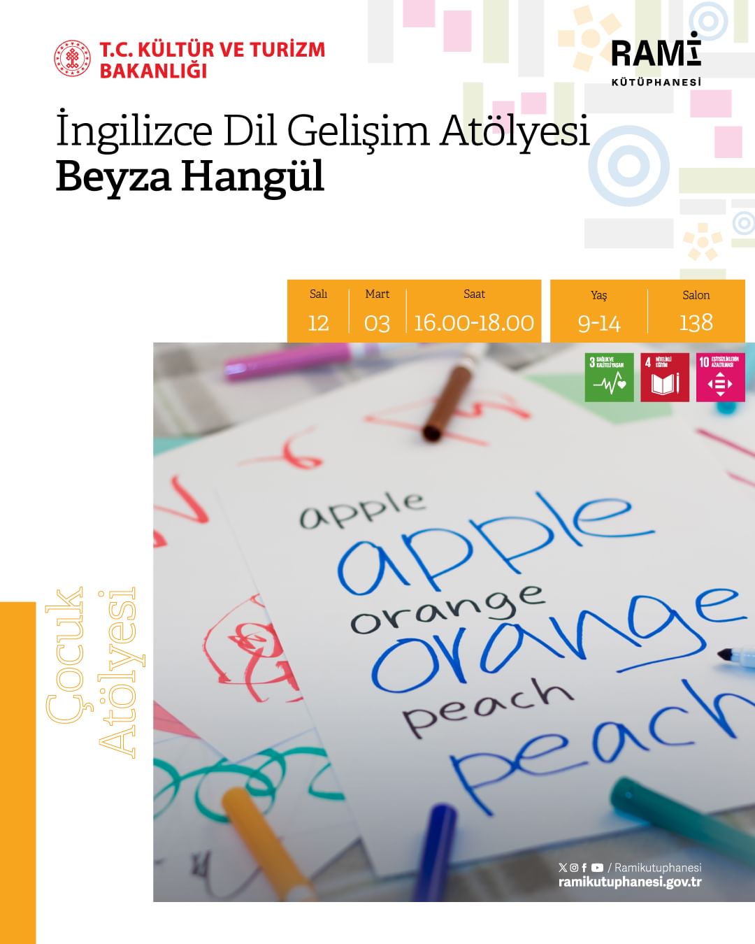 Rami Kütüphanesi - İngilizce Dil Gelişim Çocuk Atölyesi: Beyza Hangül